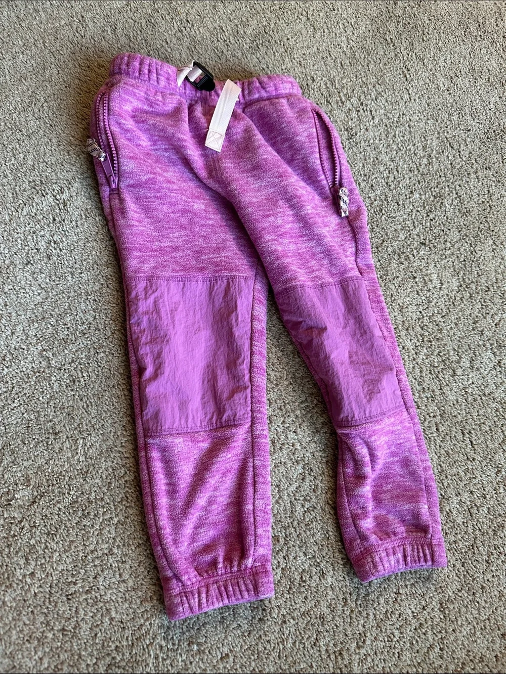 Hanna Andersson Two-Tone Purple Girls Jogger Pants & sweatshirt